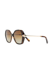 tortoiseshell cat-eye frame sunglasses