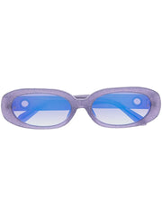 round-frame glitter sunglasses