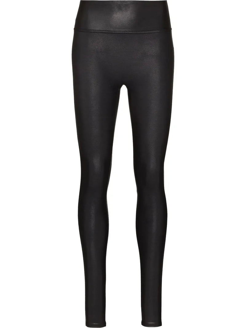 faux-leather leggings
