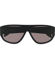Graffiti-print square-frame sunglasses
