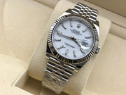 Rolex | Datejust | 126334-0010 | White gold | 41 mm | Steel | White | Automatic