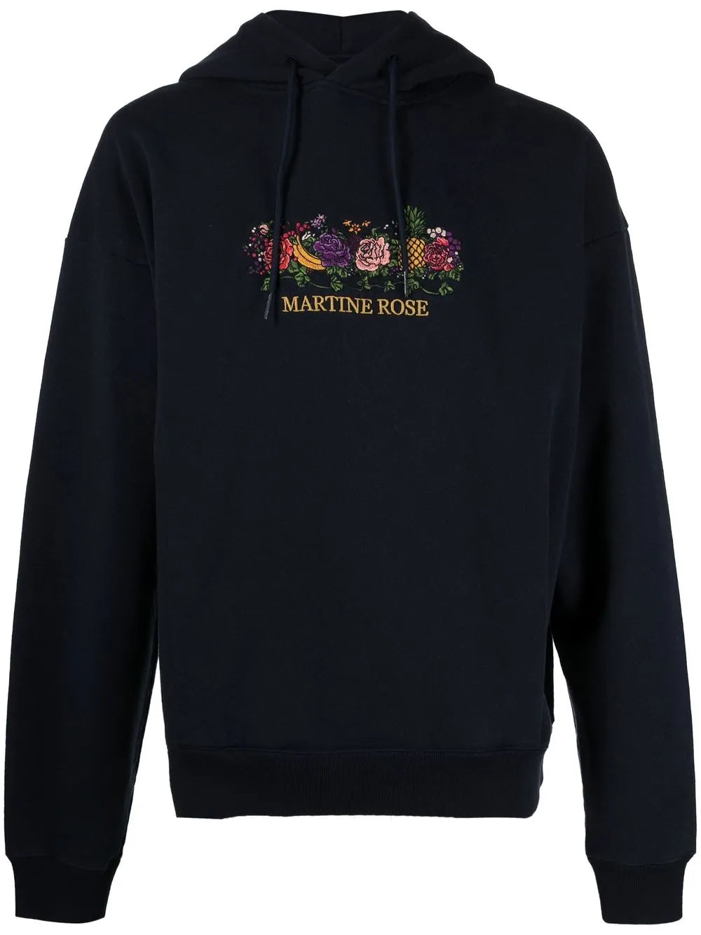 Logo Embroidered Drawstring Hoodie