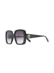 logo-print rectangle sunglasses
