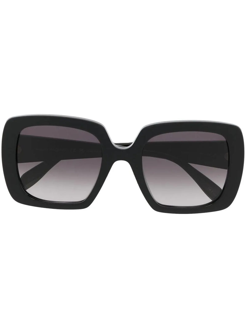 logo-print rectangle sunglasses