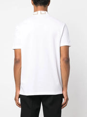 Embroidered cotton polo shirt