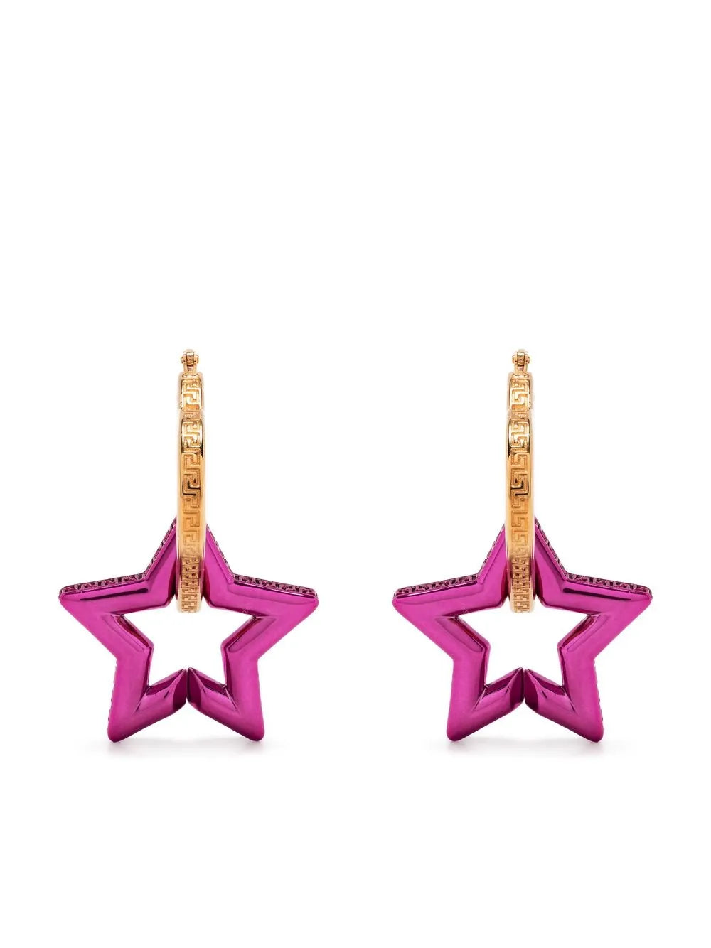Greca star-shaped drop earrings