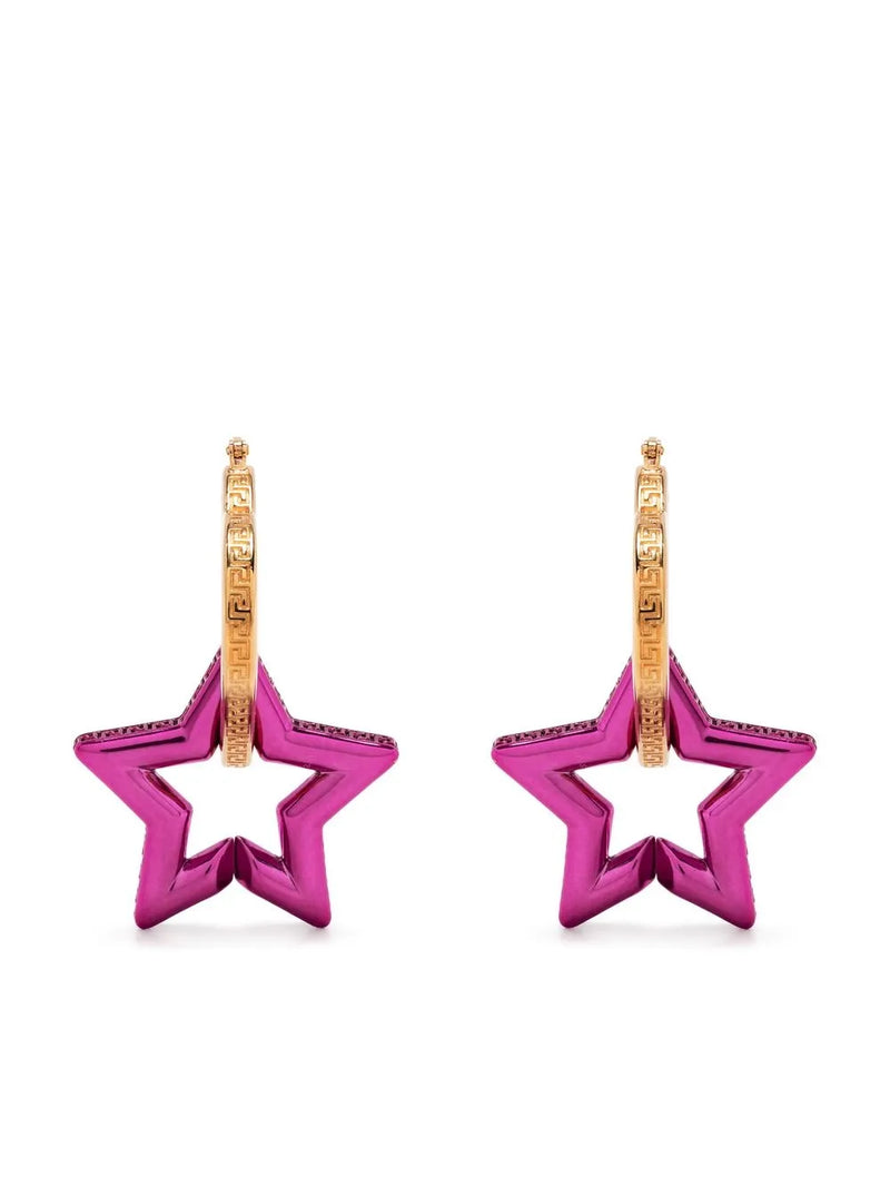 Greca star-shaped drop earrings