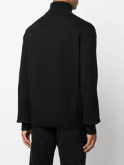 roll-neck wool jumper