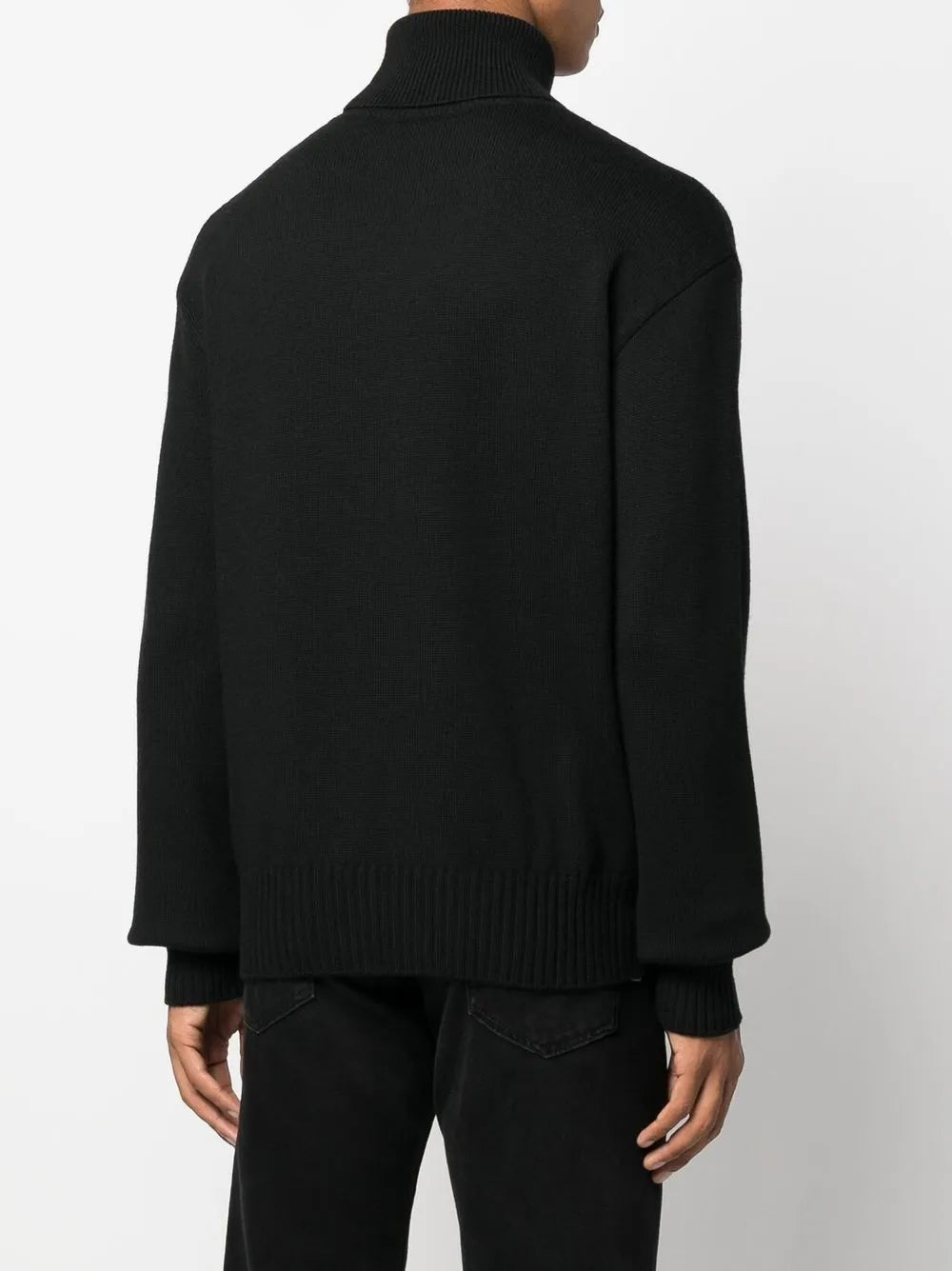 roll-neck wool jumper