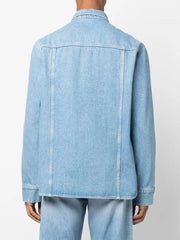 button-up denim shirt