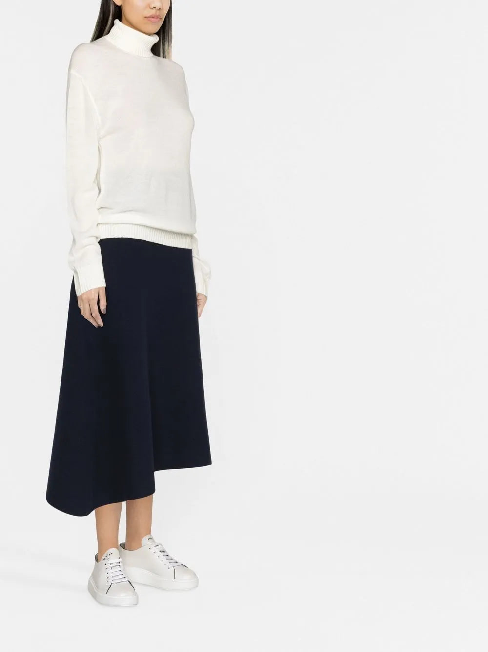 roll-neck wool jumper