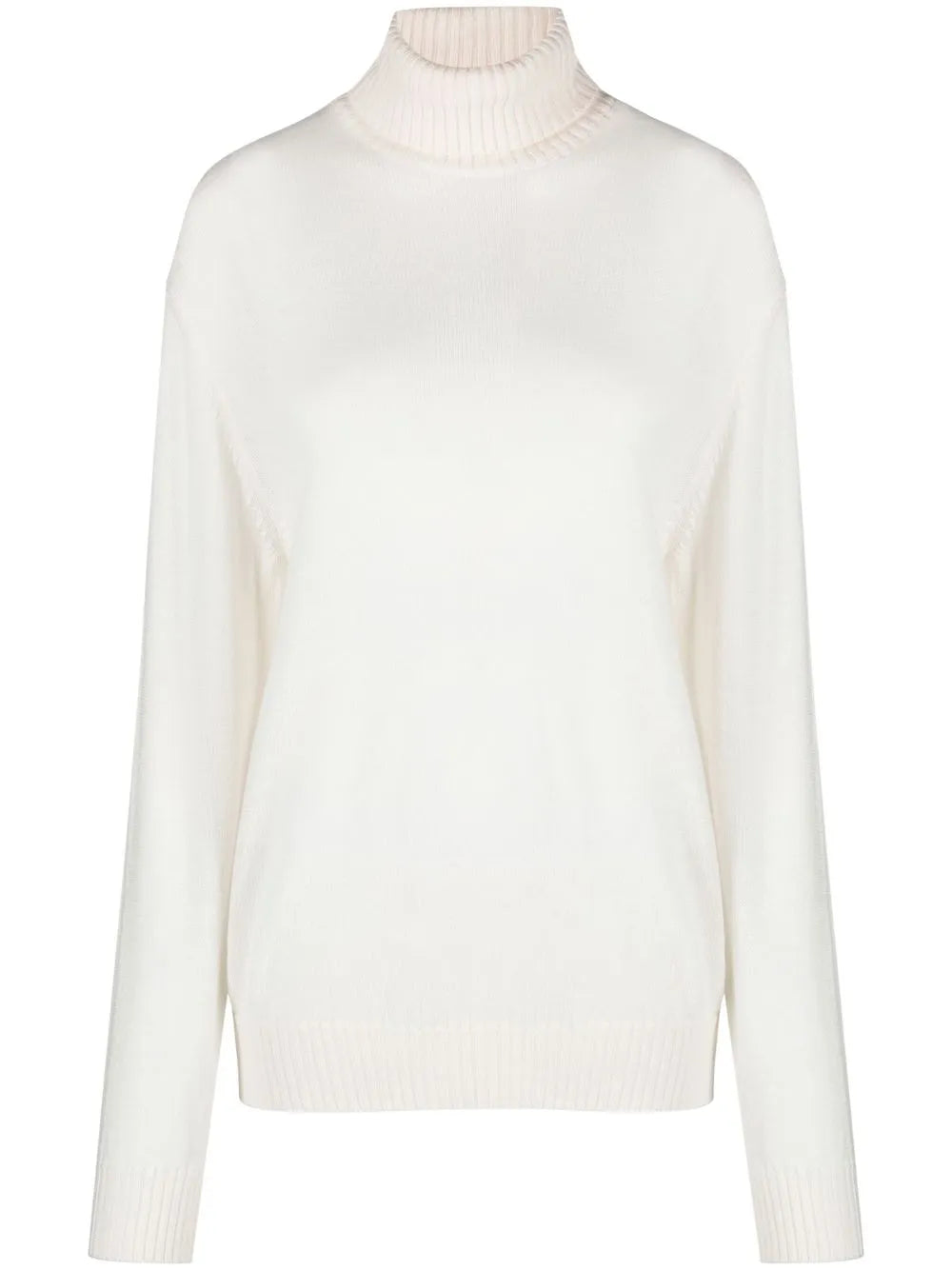 roll-neck wool jumper