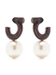 pearl drop earrings