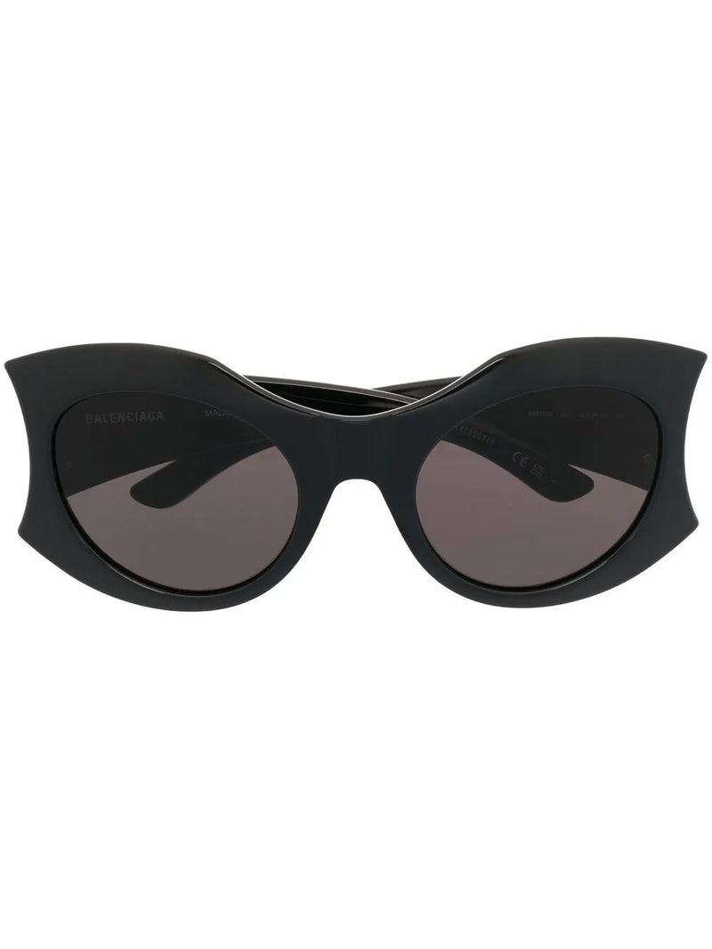 Hourglass round-frame sunglasses