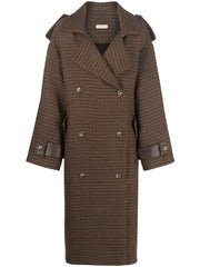 Double-Breasted Button Fastening Coat