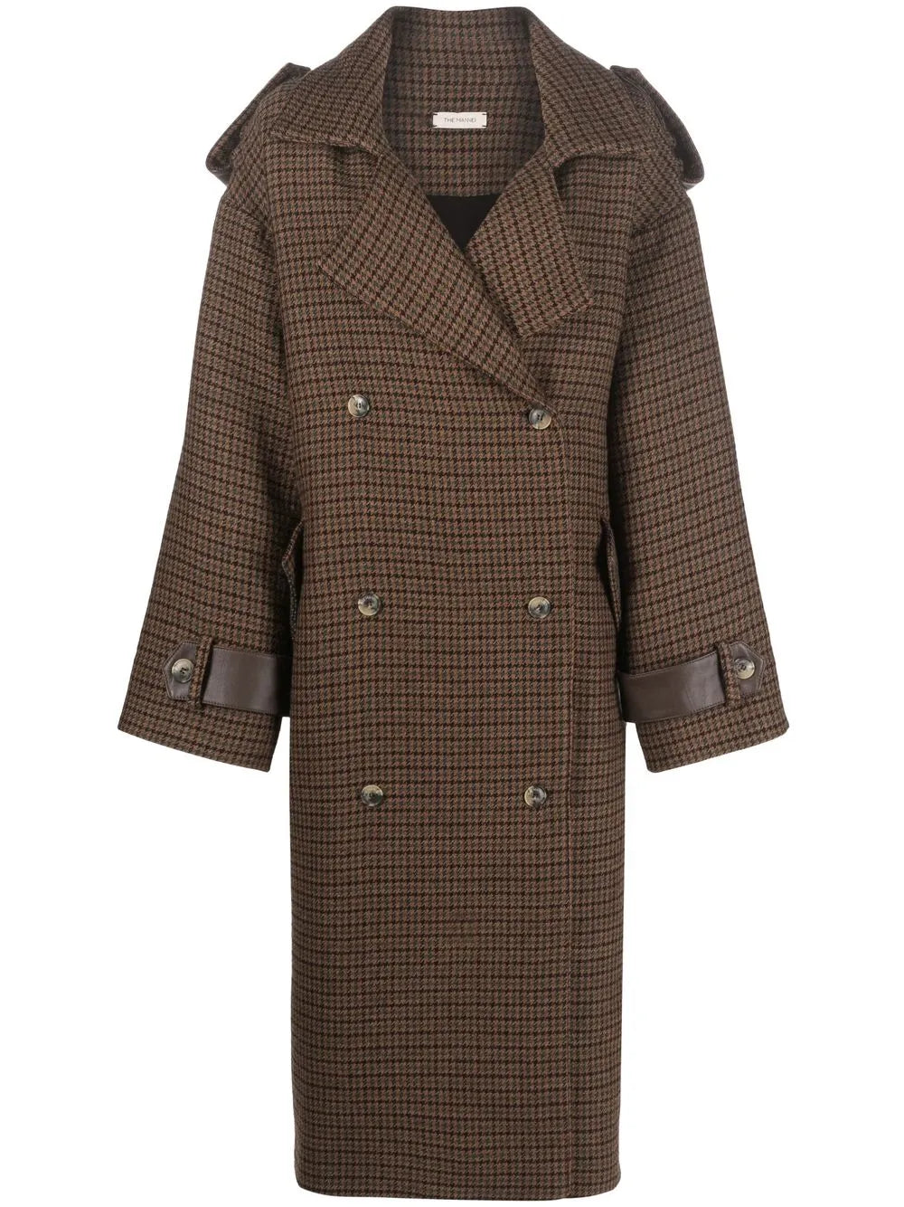 Double-Breasted Button Fastening Coat