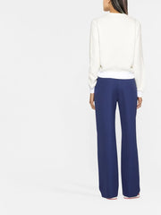 wide-leg tailored trousers