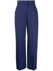 wide-leg tailored trousers