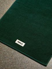 logo-patch bath mat