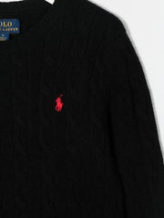 Polo Pony cable-knit jumper