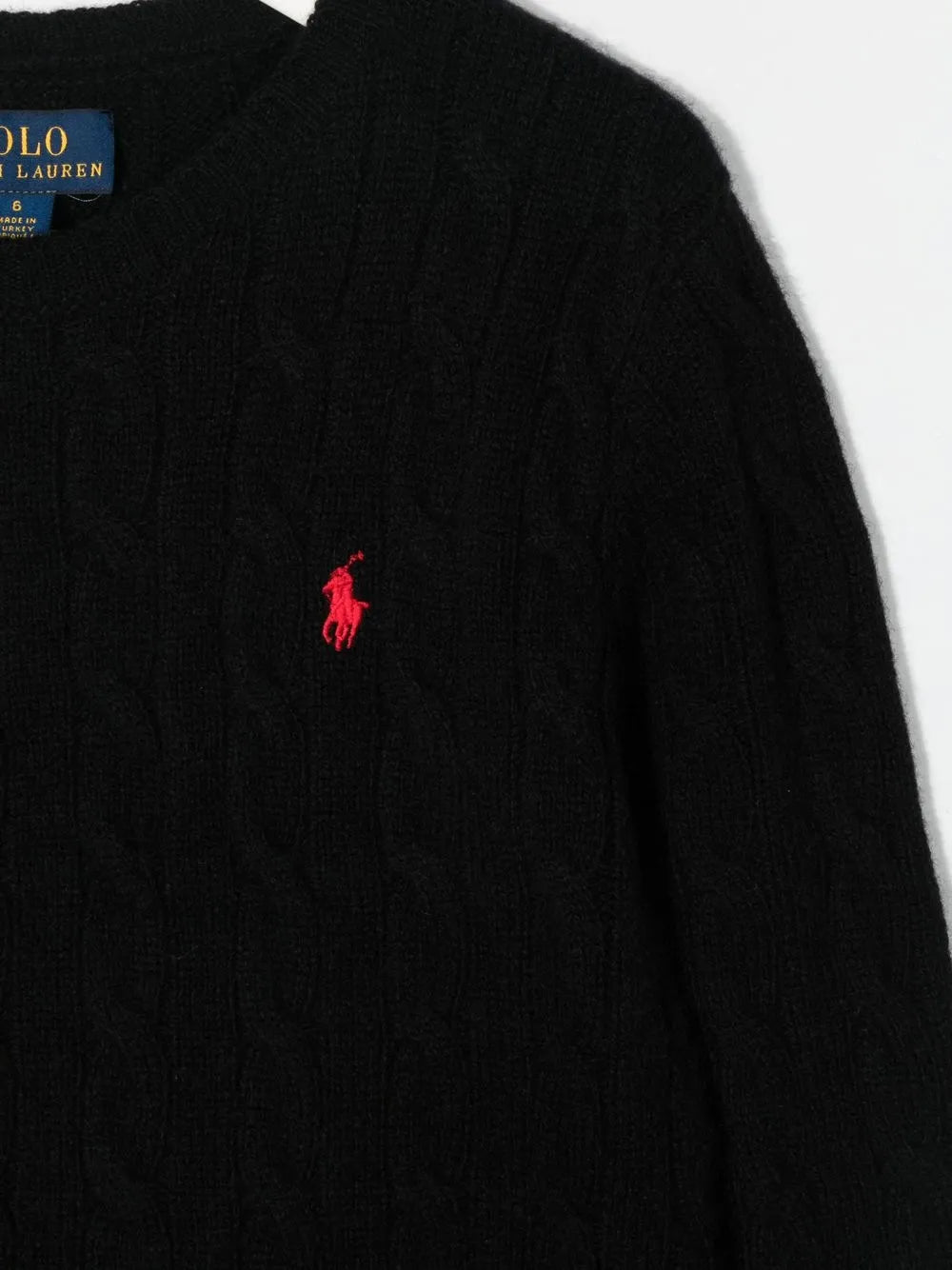Polo Pony cable-knit jumper