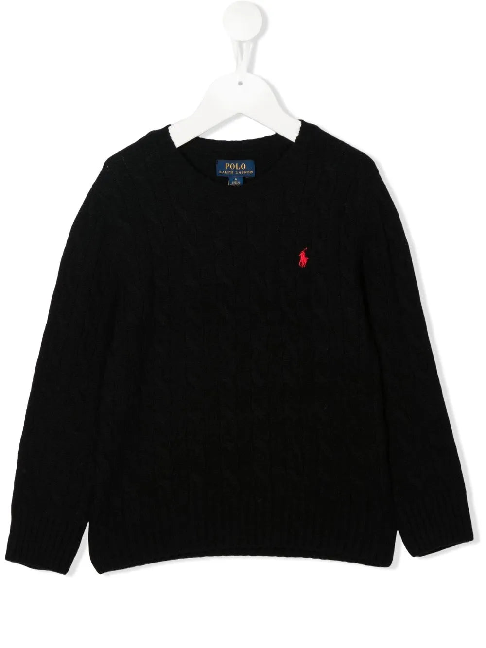 Polo Pony cable-knit jumper
