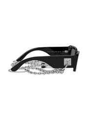 Zebra rectangle-frame sunglasses