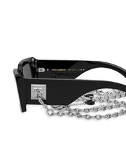Zebra rectangle-frame sunglasses