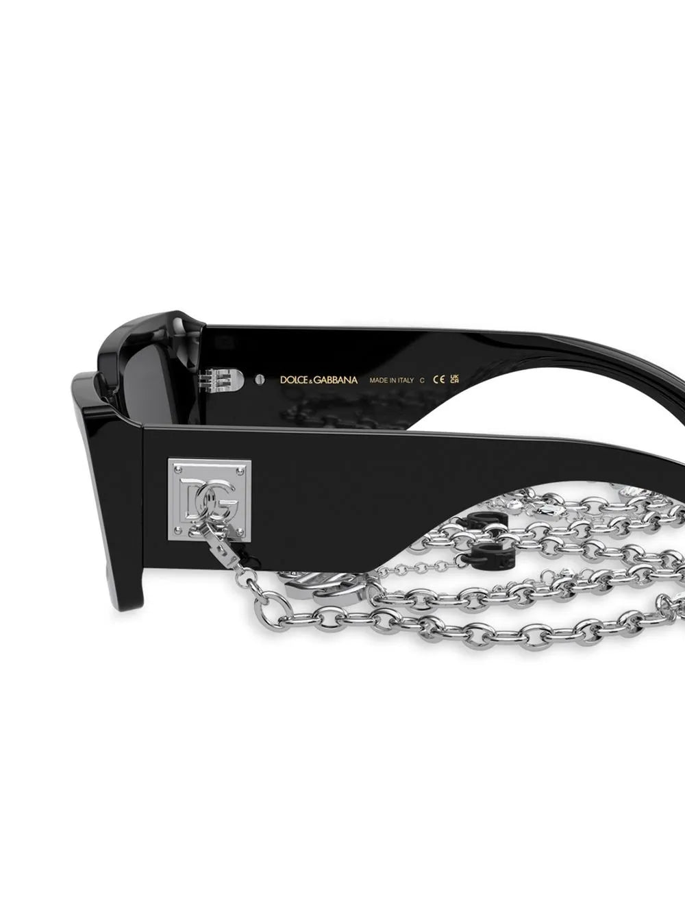 Zebra rectangle-frame sunglasses