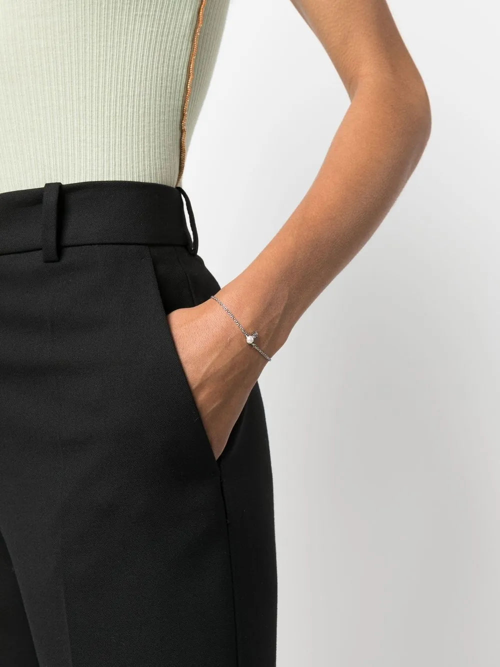 Orb-plaque detail bracelet