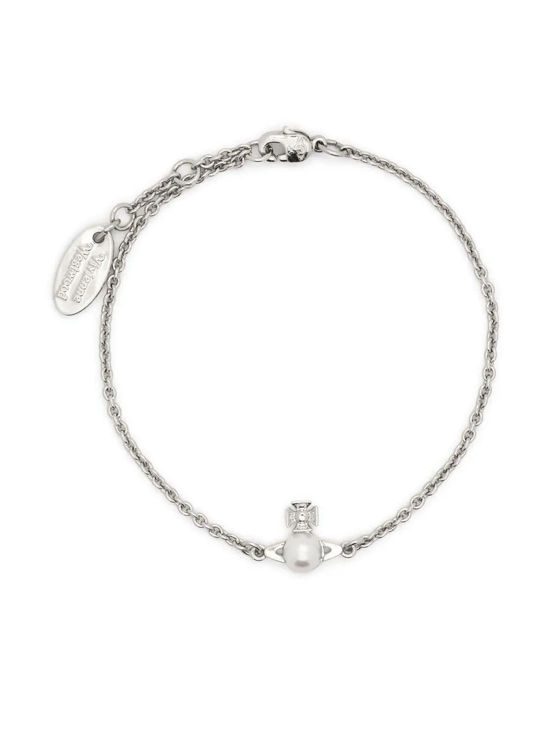 Orb-plaque detail bracelet