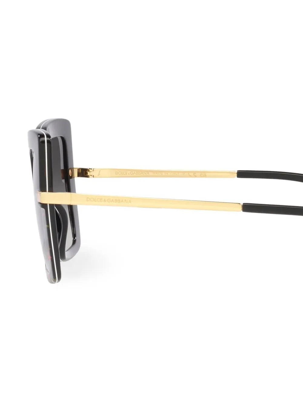 tortoiseshell-frame logo sunglasses