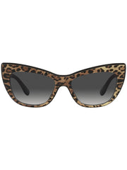 leopard-print tinted sunglasses