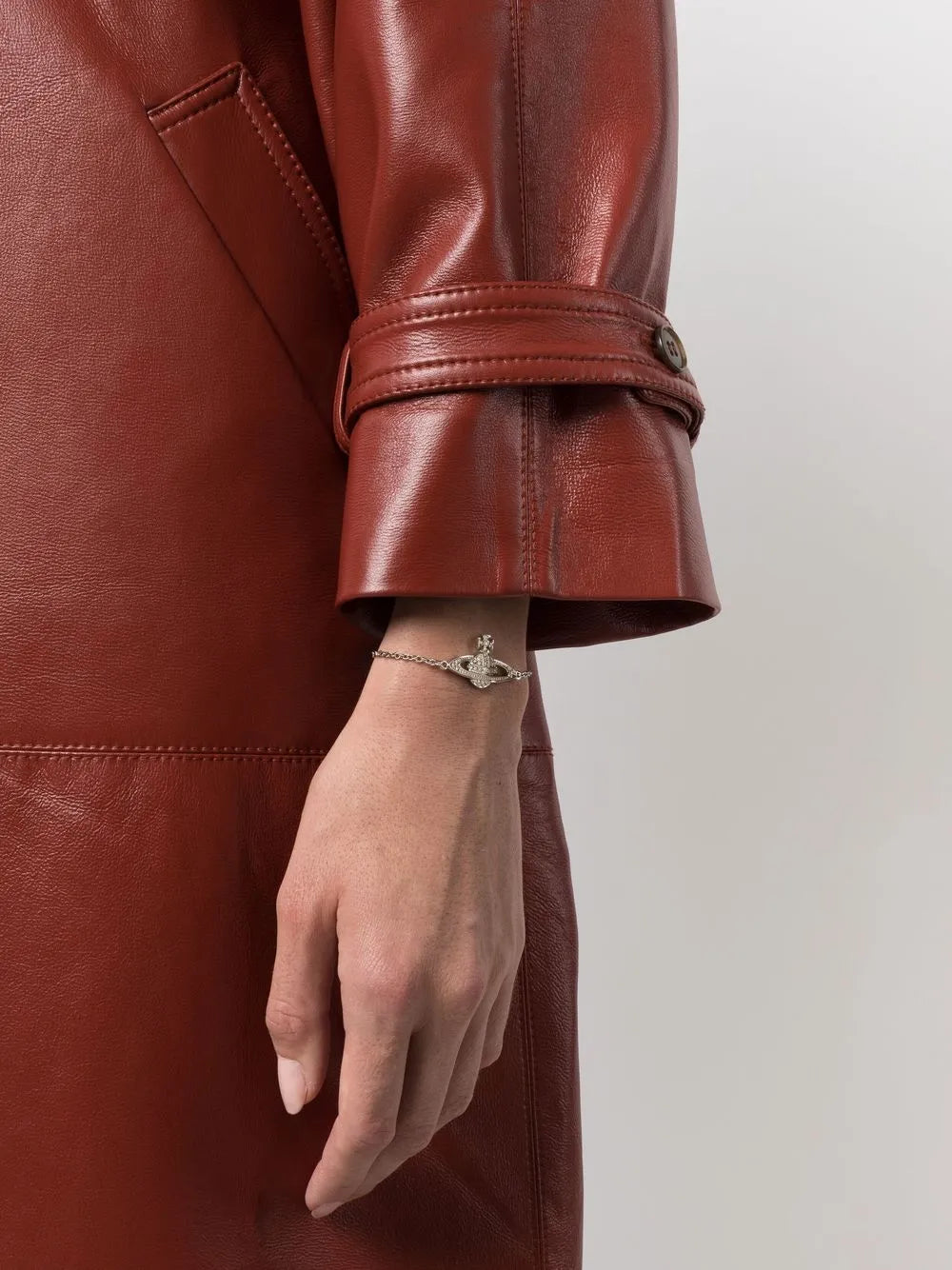 mini bas relief chain bracelet