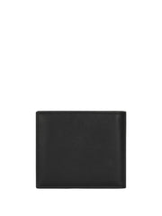 logo-embossed leather bifold wallet