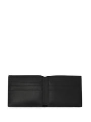 logo-embossed leather bifold wallet