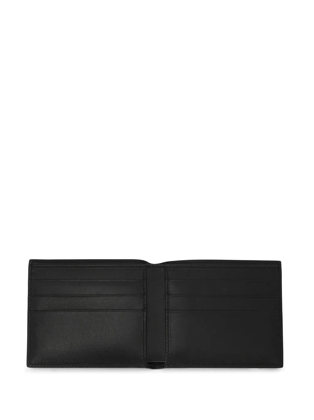 logo-embossed leather bifold wallet