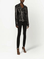 leather biker jacket