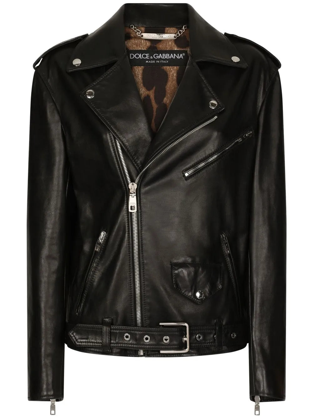 leather biker jacket