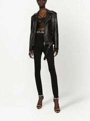 leather biker jacket