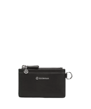 Lululemon Leather Alternative Card Case Black/Silver