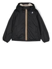logo-patch hooded jacket