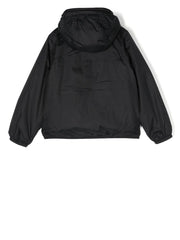 logo-patch hooded jacket