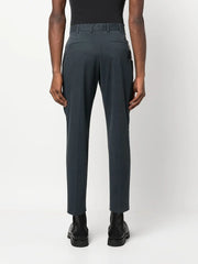 feather-detail chino trousers