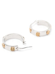 Miller stud hoop earrings