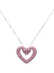 Una heart-charm necklace