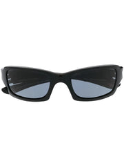 square-frame curved sunglasses