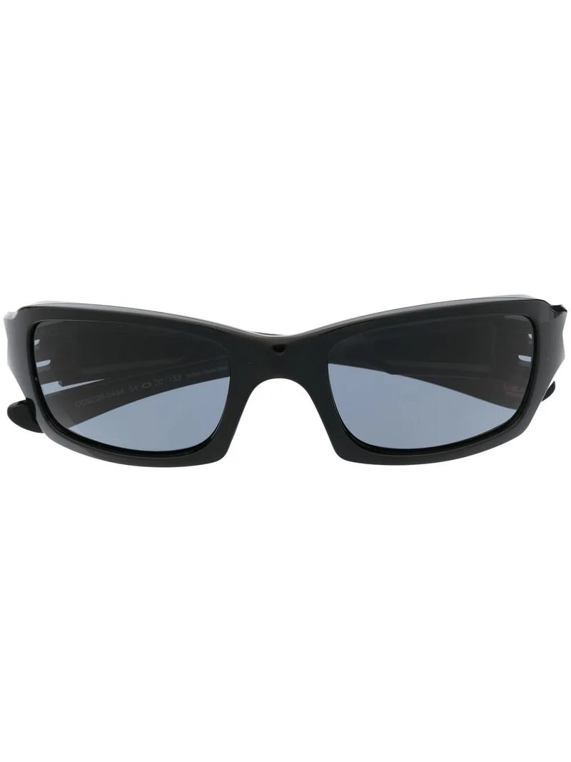 square-frame curved sunglasses