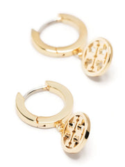 Double-T drop earrings
