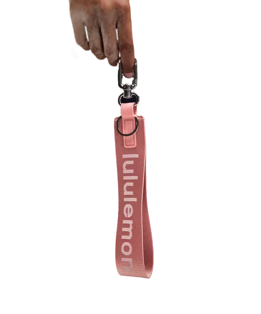 Lululemon Never Lost Keychain Deco Pink/Light Ivory